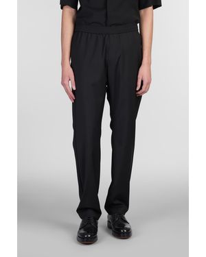 Barena Pantalone Riobarbo in Lana Nera - Nero