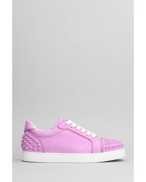 Christian Louboutin Sneakers Vieira 2 orlato in Camoscio Rosa