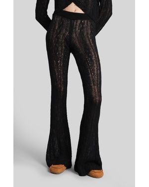 Alanui Pants In Black Wool