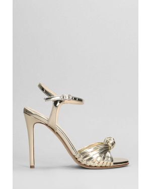 Anna F. Sandali in Pelle Platino - Multicolore