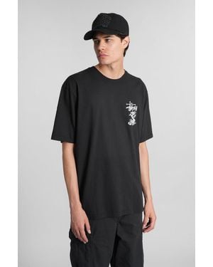 Stussy T-shirt In Black Cotton