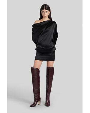 Gianluca Capannolo Maja Dress Long Dress In Black Triacetate