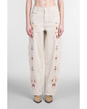 Isabel Marant Jeans Maella in Cotone Beige - Neutro