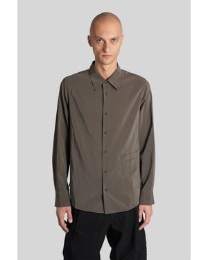 Ziggy Chen Shirt In Gray Wool