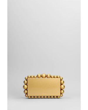 Cult Gaia Eos Clutch In Gold Acrylic - Metallic