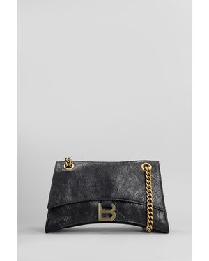 Balenciaga Borsa a spalla Crush in Pelle Nera - Grigio