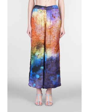 Yavi Pants In Multicolor Polyamide Polyester - Blue