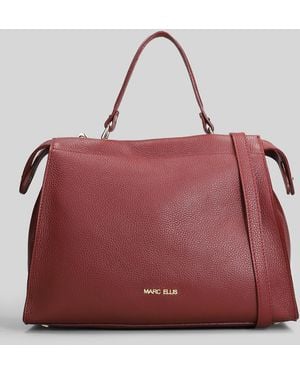Marc Ellis Adele L Lt Do Tote In Bordeaux Faux Leather - Red