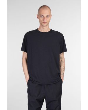 John Elliott T-shirt In Black Cotton - Blue
