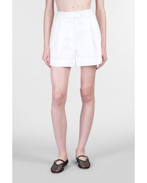 THE LATEST Bea 31b5 Shorts In White Cotton
