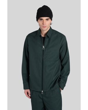 Oamc Peacemaker Giacca Casual in Lana Verde