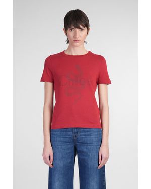 Chloé T-Shirt in Cotone Rosso