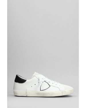 Philippe Model Sneakers Prsx Low in pelle e camoscio Bianco