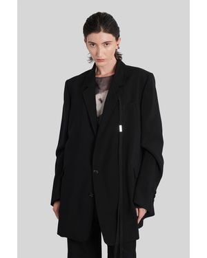 Ann Demeulemeester Agnes Blazer In Black Viscose