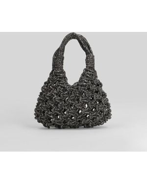 HIBOURAMA Vannifique Mini Hand Bag In Black Resin