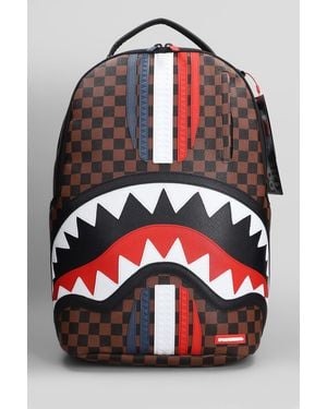 Sprayground Zaino in PVC Marrone - Rosso