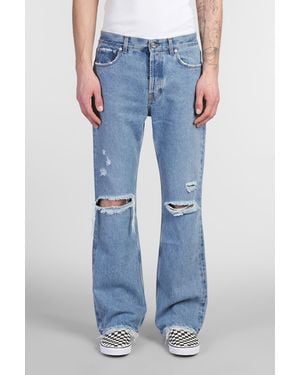 パンツ・ボトムスその他 Sefr Trashed Mid Blue denim jeans Séfr Trashed Mid Blue Denim Jeans In Light Blue | ModeSens