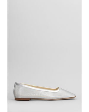 Fabio Rusconi Ballerine in pelle e tessuto Argento - Multicolore