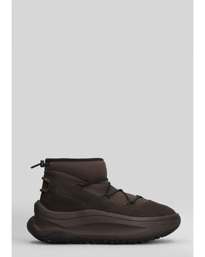 Moon Boot Mb Moon247 Slip On Sneakers In Brown Polyester - Multicolor