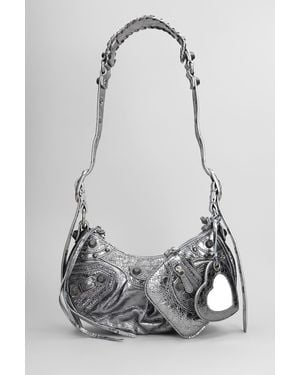 Balenciaga Borsa a spalla Le cagole xs in Pelle Argento - Grigio