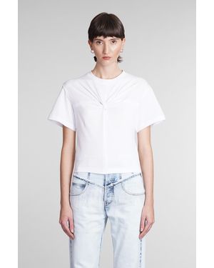 Isabel Marant T-Shirt Zuria in Cotone Bianco