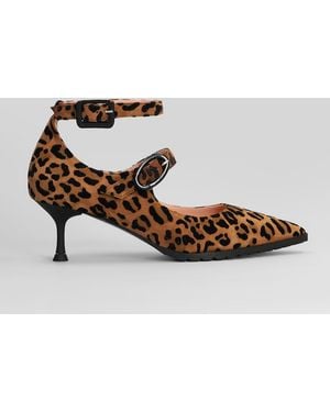 Fratelli Russo Pumps In Animalier Suede - Multicolor