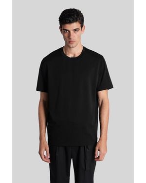 Attachment T-shirt In Black Cotton