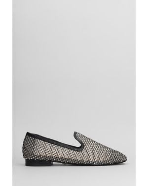 Lola Cruz Mocassini Tylin in Pelle Nera - Grigio