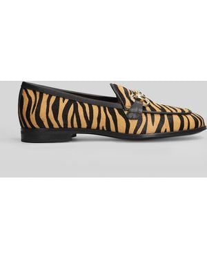 Pedro Miralles Loafers In Animalier Pony Skin - Gray