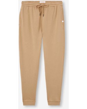Derek Rose Joggers Quinn Cotton Modal - Natural