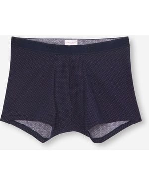 Derek Rose Boxer Briefs Cotton Micro Dot Print - Blue