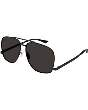 Saint Laurent Sl653 Leon Aviator Sunglasses - Black