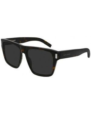 Saint Laurent Sl424 Flat Top Sunglasses - Black