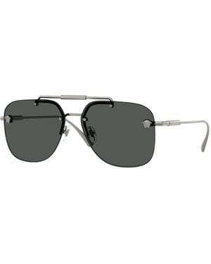Versace Ve2296 Medusa Aviator Sunglasses - Black