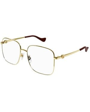 Gucci Gg1092Oa Oversized Square Eyeglasses Frames - Black