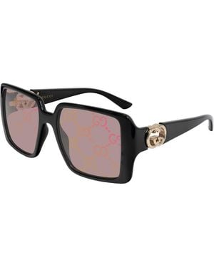 Gucci Gg1692S Photochromic Logo Mirror Sunglasses - Black