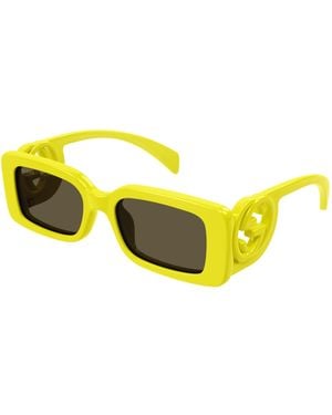 Gucci Gg1325S Slim Sunglasses - Yellow