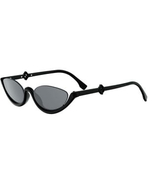 Fendi Fe40178U Cat Eye Sunglasses - Black
