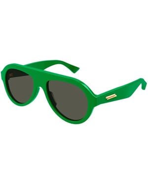 Bottega Veneta Bv1214S Aviator Sunglasses - Green