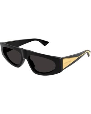 Bottega Veneta Bv1277S Rectangular Sunglasses - Black