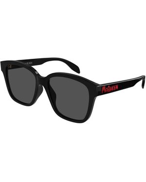 McQueen Am0331Sk Square Sunglasses - Black