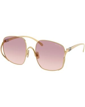 Miu Miu Mu A57S Oversized Round Sunglasses - Black