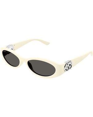Gucci Gg1660S Oval Sunglasses - Black