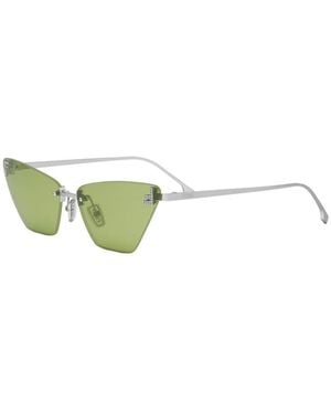 Fendi Fe4160Us First Crystal Cat Eye Sunglasses - Green