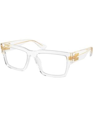 Miu Miu Mu02Xv Clear Square Frames - Black