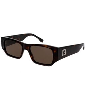 Fendi Squared Fe40144I Sunglasses - Black