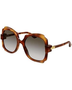 Gucci Gg1431S Havana Oversized Sunglasses - Black