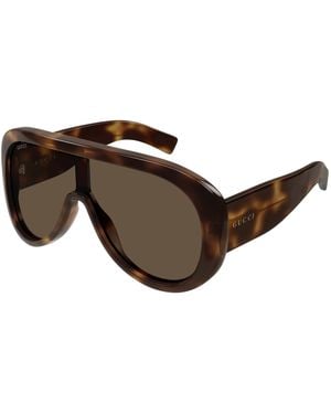 Gucci Gg2164S Oversized Aviator Sunglasses - Black