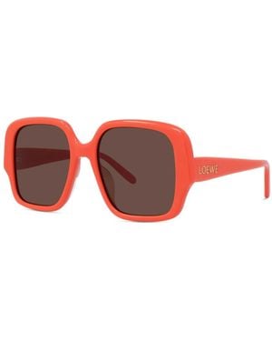 Loewe Lw40134U Oversized Square Sunglasses - Black