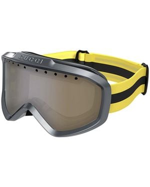 Gucci Gg1210S Mirrored Ski Mask Goggles - Gray
